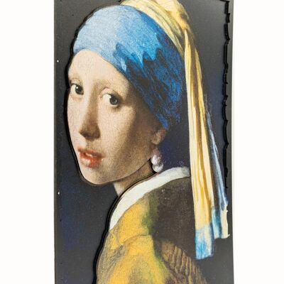 3D Painting The Girl with a Pearl Earring