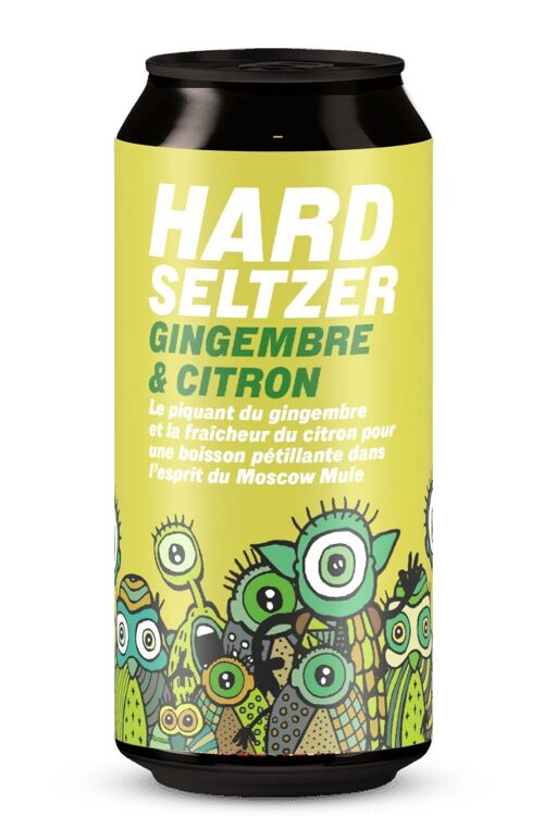 ☀️ Hard Seltzer Gingembre Citron canette 44CL