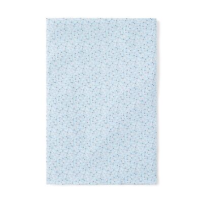 Flower stole - white pink blue