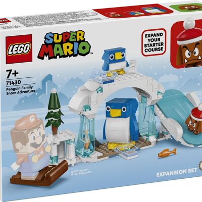 LEGO 71430 - Set de Expansión Aventura en la Nieve de la Familia Pingüino Super Mario