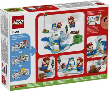 LEGO 71430 - Ensemble d’extension Aventure dans la neige pour la famille Pingouin Super Mario 2