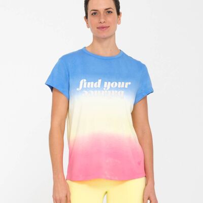 BIOBALANCE - Camiseta de yoga de algodón orgánico