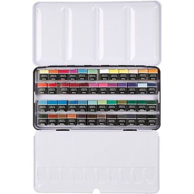 Art Aqua watercolor half pans - 48 colors