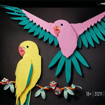 LEGO 31211 - La collection Faune – Les perroquets Ara - Art