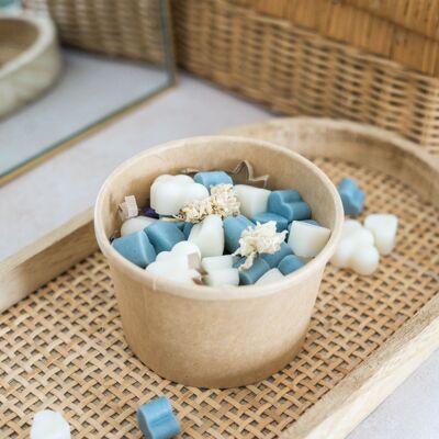 Boite de minis fondants de cire parfumée Fleur de Lin