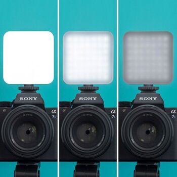 Kit de Vlogging avec Lampe LED, Microphone, Trépied et Support Smartphone - PLODNI 12