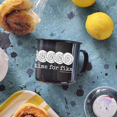 taza esmaltada SUECO FIKA CANELA