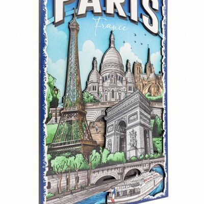 3D-Malerei Pariser Denkmäler
