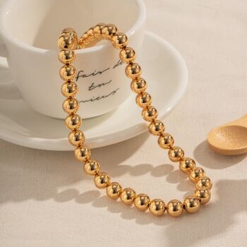 Collier de perles au look minimaliste et épais, empilable 2