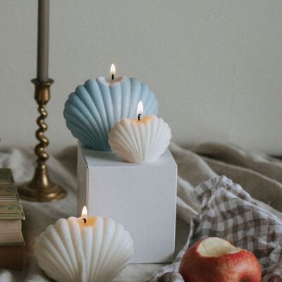 Set of Shell Scented Candles: Small and Large