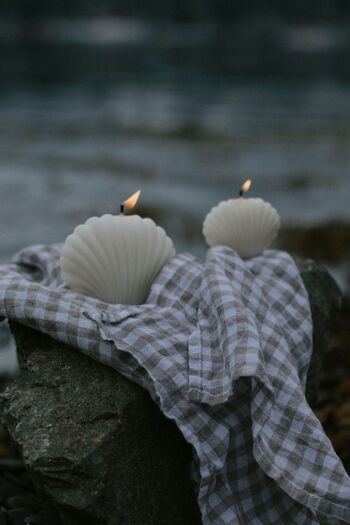 Ensemble de bougies parfumées coquillage : petites et grandes 2