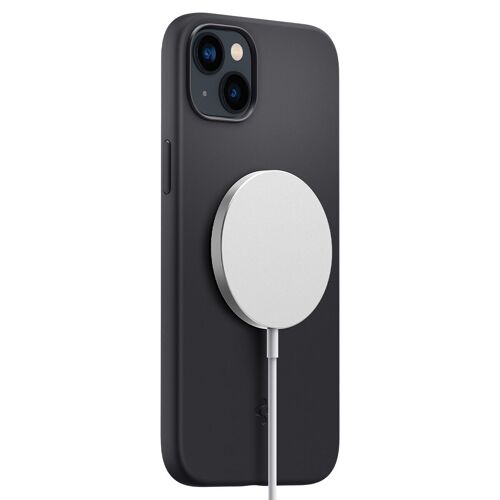 Spigen Silicone Fit MagSafe, black - iPhone 14 Plus