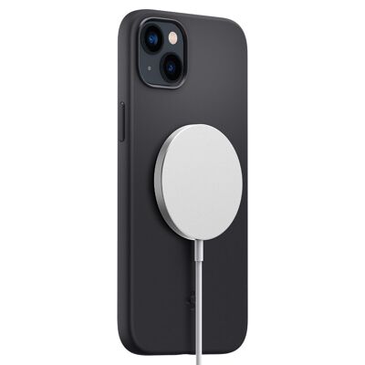Spigen Silicone Fit MagSafe, schwarz - iPhone 14 Plus