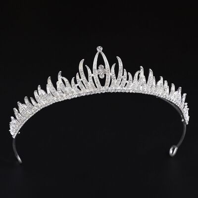 Tiara nuziale stile regina dell'eleganza reale-compleanno del bambino