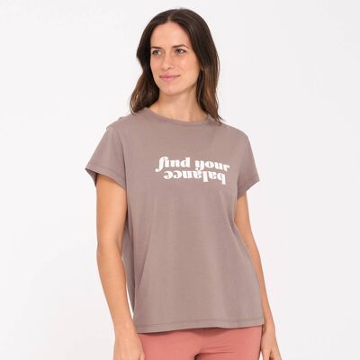 BIOBALANCE - Camiseta de yoga de algodón orgánico