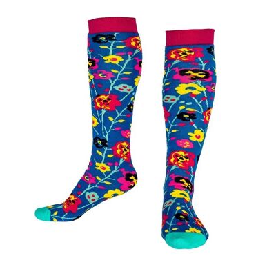 Funky Flower Squelch Adult Sock