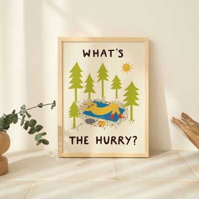 What's The Hurry? Art Print | Slow Living | Nature | Forest