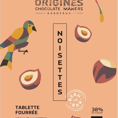 Tablette fourrée Noisettes BIO