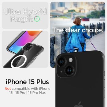 Spigen Crystal Hybrid MagSafe, blanc - iPhone 15 Plus 3