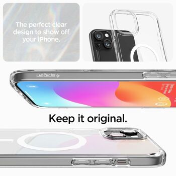 Spigen Crystal Hybrid MagSafe, blanc - iPhone 15 Plus 4