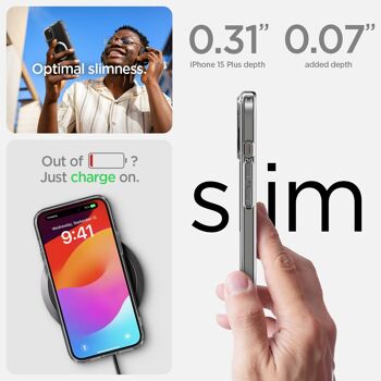 Spigen Crystal Hybrid MagSafe, blanc - iPhone 15 Plus 6
