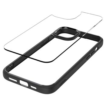 Spigen Crystal Hybrid, noir mat - iPhone 15 12