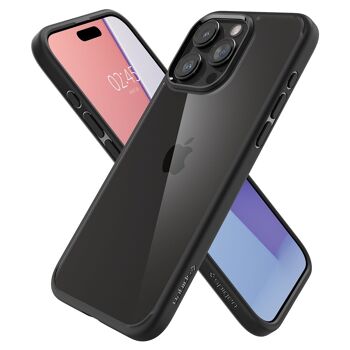 Spigen Crystal Hybrid, noir mat - iPhone 15 Pro 7