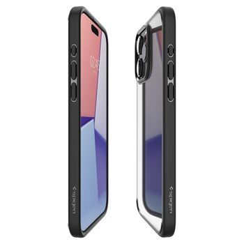 Spigen Crystal Hybrid, noir mat - iPhone 15 Pro 9