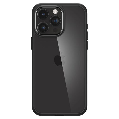Spigen Crystal Hybrid, matte black - iPhone 15 Pro Max