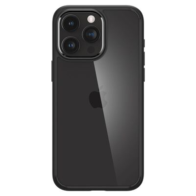 Spigen Crystal Hybrid, nero opaco - iPhone 15 Pro Max
