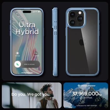 Spigen Crystal Hybrid, bleu sierra - iPhone 15 Pro Max 10