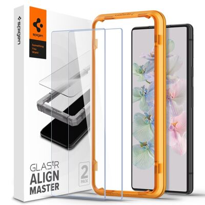 Confezione da 2 Spigen Glass AlignMaster, trasparente - Google Pixel 7