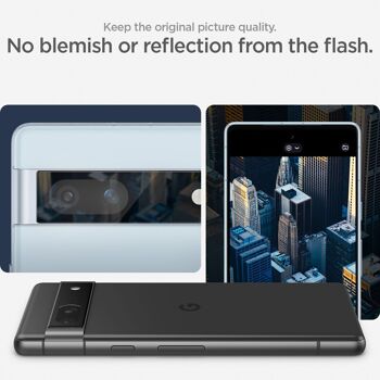 Spigen Glass EZ Fit Optik Pack de 2, noir - Google Pixel 7a 14