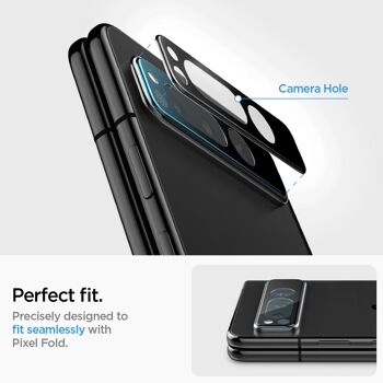 Pack de 2 Spigen Glass EZ Fit Optik Pro, noir - Google Pixel Fold 3