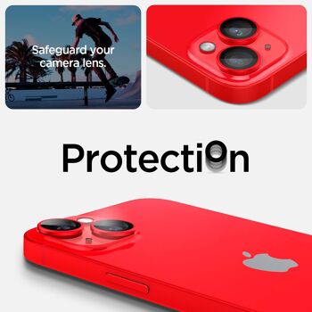 Spigen Glass EZ Fit Optik Pro Lot de 2, rouge - iPhone 14/14 Plus 8