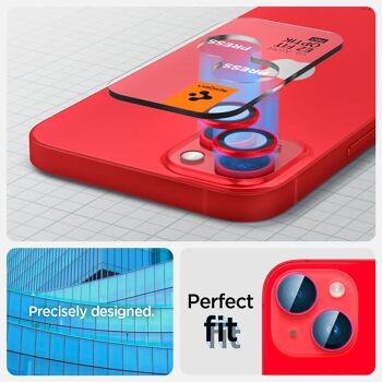 Spigen Glass EZ Fit Optik Pro Lot de 2, rouge - iPhone 14/14 Plus 10