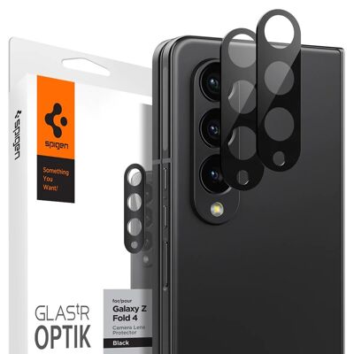 Confezione da 2 Spigen Glass Optik, nero - Samsung Galaxy Z Fold4