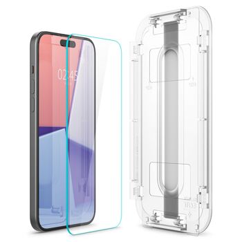 Spigen Glass tR EZ Fit 2 Pack, transparence - iPhone 15 3