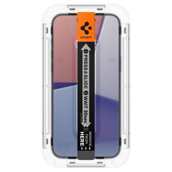 Spigen Glass tR EZ Fit 2 Pack, transparence - iPhone 15 4