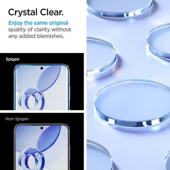 Pack de 2 Spigen Glass tr EZ Fit HD Transparent - Samsung Galaxy S24 4