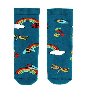 Rainbow Bugs Squelch Tots Socke