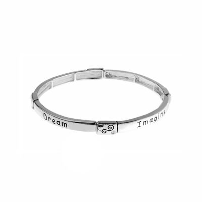 Pulsera Dreamweave de plata antigua 'Imagine'