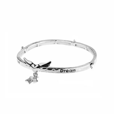 Pulsera Visionary Charm de plata antigua 'Dream Vision'