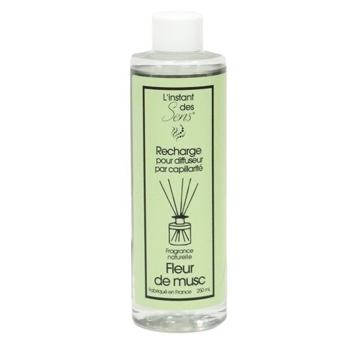 RECHARGE POUR DIFFUSEUR CAPILLARITE - FRAGRANCE FLEUR DE MUSC - INSTANT DES SENS 250ML