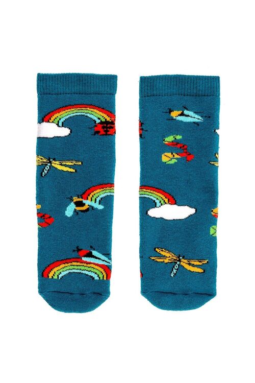 Rainbow Bugs Squelch Mini Sock