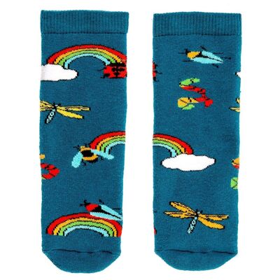 Rainbow Bugs Squelch Mini Sock