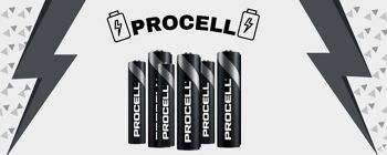 PROCELL : Pack de 10 Piles Alcalines Duracell (1.5V) 4