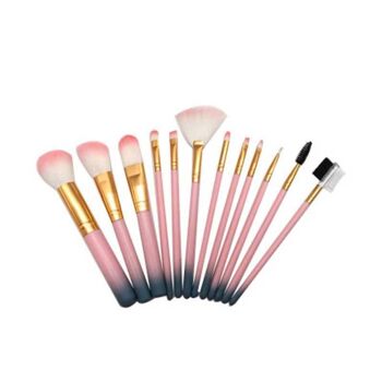 PROFESSIONAL MAKEUP BRUSHES : Set de 12 Pinceaux de Maquillage avec Etui 5