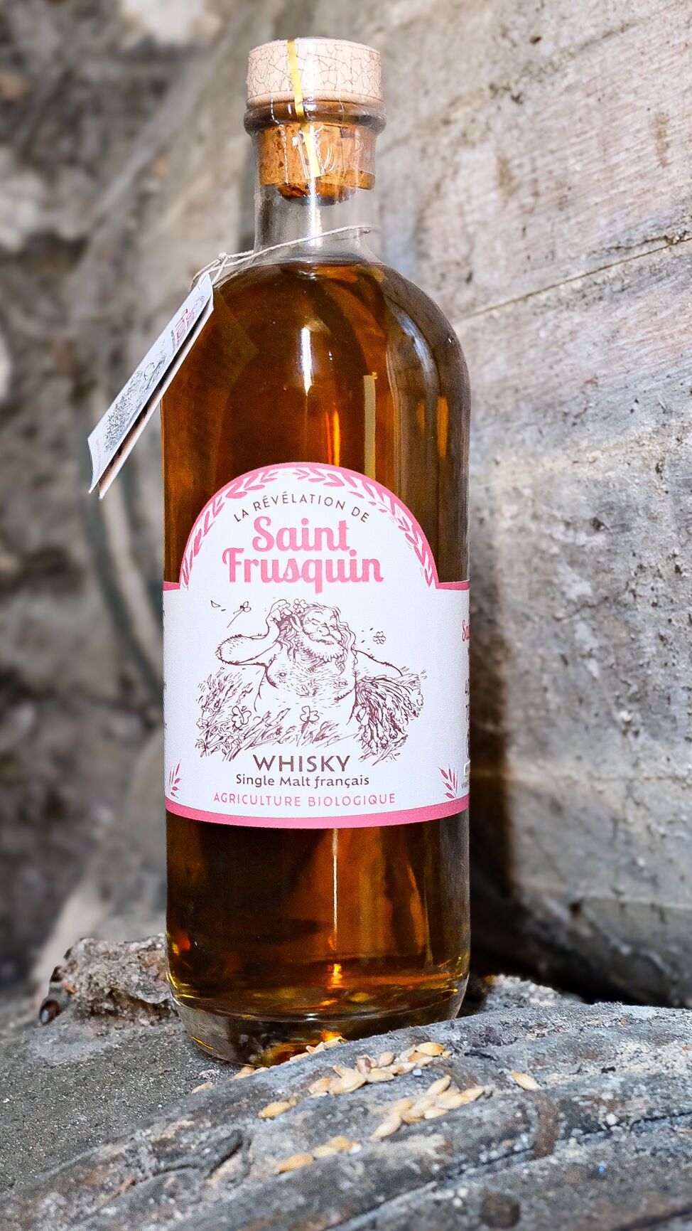 ORGANIC FRENCH SINGLE MALT WHISKEY - THE REVELATION OF SAINT-FRUSQUIN - 40% vol. - 70cl