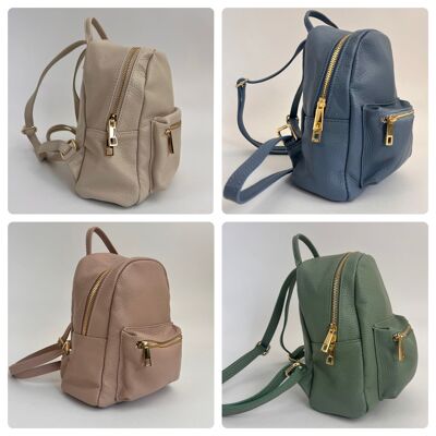 Lederrucksack 'Deny' | 100 % Leder | Mehrere Farben